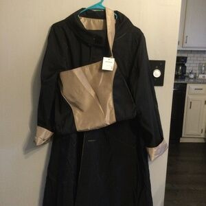 MYCRA PAC One Reversible Gold/Black Lightweight Spring Coat, NWT